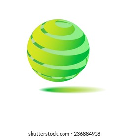 Abstract colorful circle vector logo template