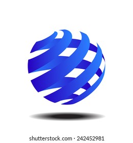 Abstract colorful circle vector logo template