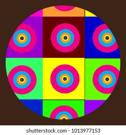 abstract colorful circles