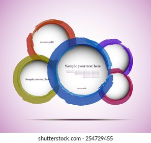 Abstract colorful circles