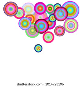 abstract colorful circles background