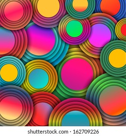 abstract colorful circles background