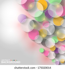 Abstract colorful circles background 