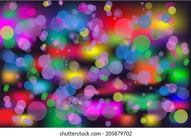 Abstract colorful circles background 