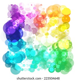 Abstract colorful circles background