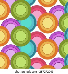 Abstract Colorful Circles Background