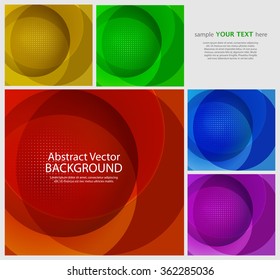 Abstract colorful circles. Abstract background