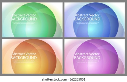 Abstract colorful circles. Abstract background