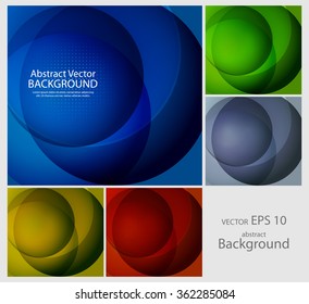 Abstract colorful circles. Abstract background