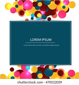 Abstract colorful circles background