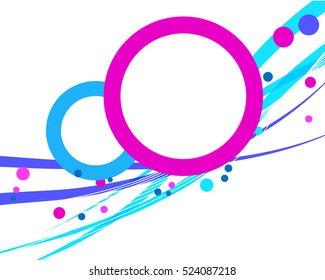 Abstract colorful circles background