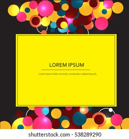 Abstract colorful circles background