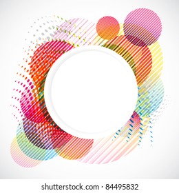 Abstract colorful circles background