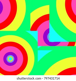 abstract colorful circles background, design for poster, vector illustration