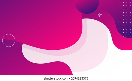 Abstract colorful circles background.  Fluid shapes composition. Fit for presentation design