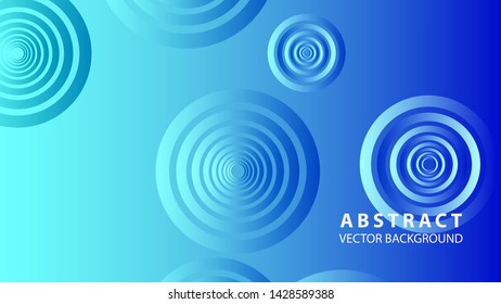 abstract colorful circles background with gradient color - vector