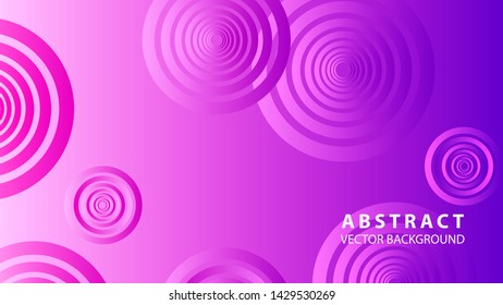 abstract colorful circles background with gradient color - vector