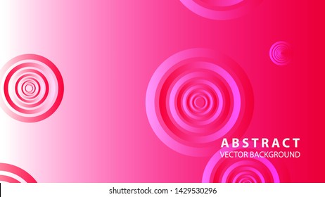 abstract colorful circles background with gradient color - vector