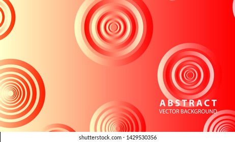 abstract colorful circles background with gradient color - vector
