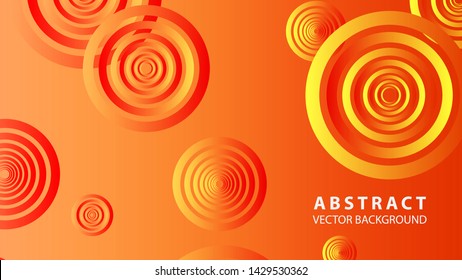 abstract colorful circles background with gradient color - vector