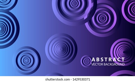 abstract colorful circles background with gradient color - vector