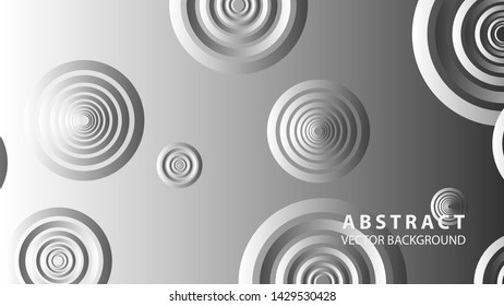 abstract colorful circles background with gradient color - vector