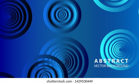 abstract colorful circles background with gradient color - vector