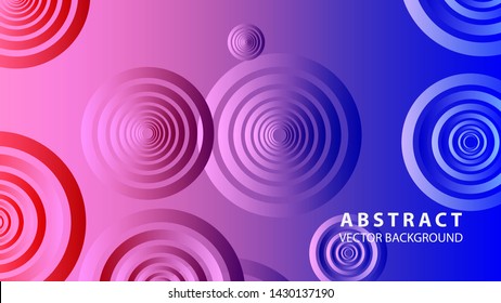 abstract colorful circles background with gradient color - vector
