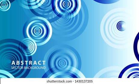 abstract colorful circles background with gradient color - vector
