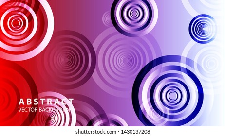 abstract colorful circles background with gradient color - vector
