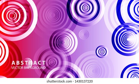abstract colorful circles background with gradient color - vector
