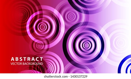 abstract colorful circles background with gradient color - vector
