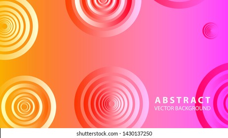 abstract colorful circles background with gradient color - vector
