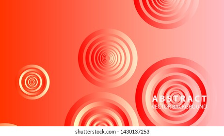 abstract colorful circles background with gradient color - vector
