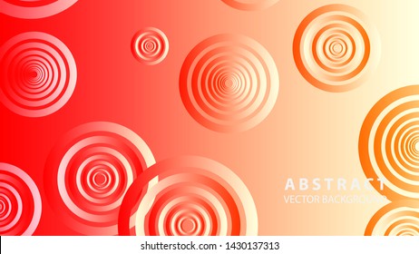 abstract colorful circles background with gradient color - vector

