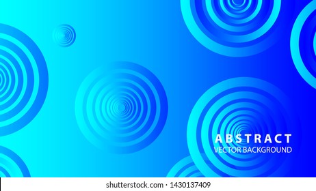 abstract colorful circles background with gradient color - vector
