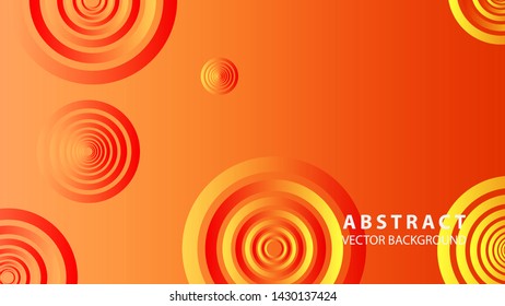 abstract colorful circles background with gradient color - vector
