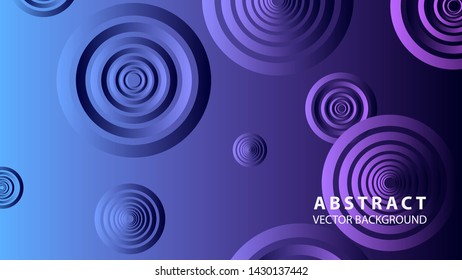 abstract colorful circles background with gradient color - vector
