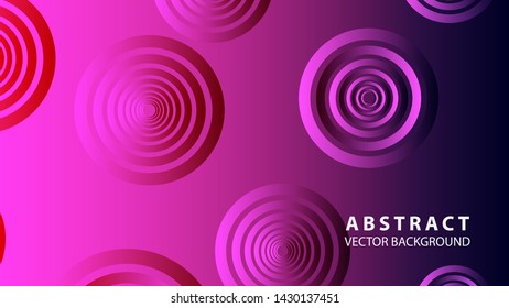 abstract colorful circles background with gradient color - vector
