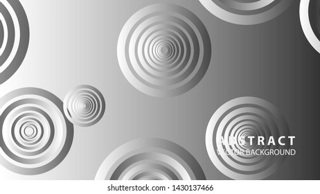 abstract colorful circles background with gradient color - vector
