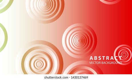 abstract colorful circles background with gradient color - vector
