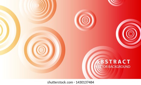 abstract colorful circles background with gradient color - vector
