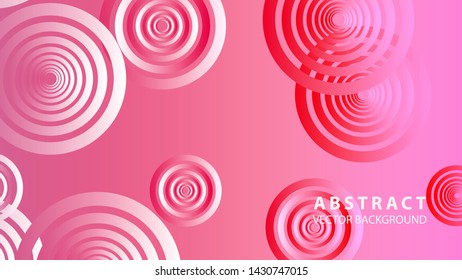 abstract colorful circles background with gradient color - vector
