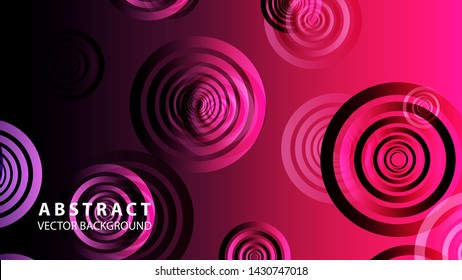abstract colorful circles background with gradient color - vector
