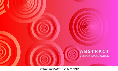 abstract colorful circles background with gradient color - vector
