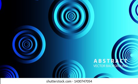abstract colorful circles background with gradient color - vector
