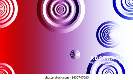 abstract colorful circles background with gradient color - vector
