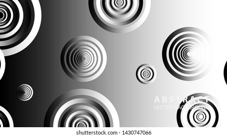 abstract colorful circles background with gradient color - vector
