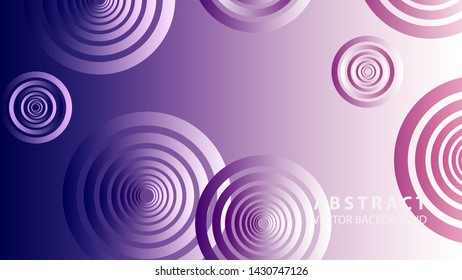 abstract colorful circles background with gradient color - vector

