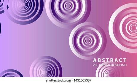 abstract colorful circles background with gradient color - vector

